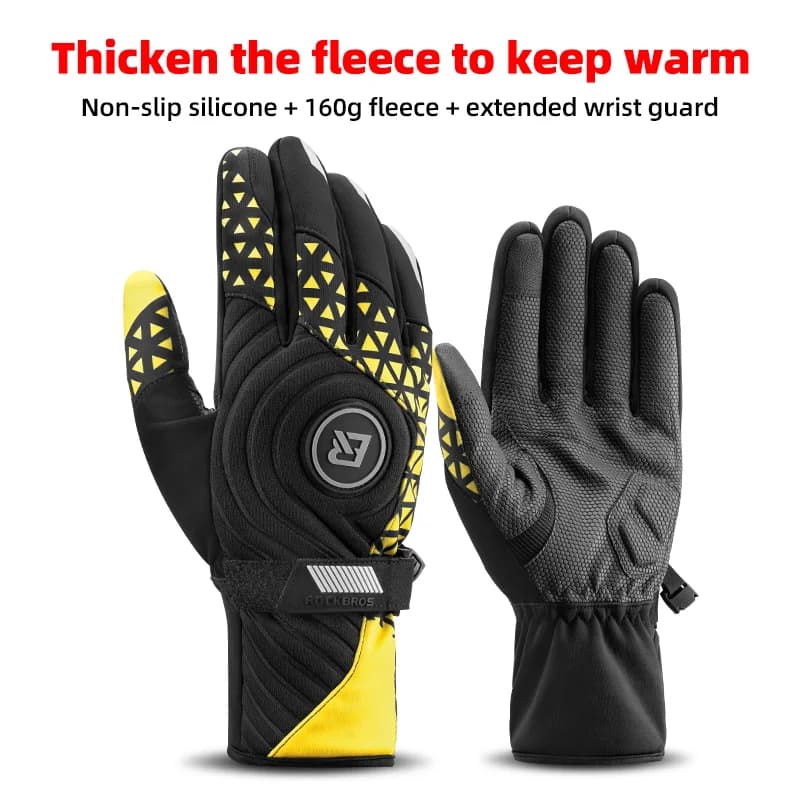 Winter Thick Thermal Fleece Touchscreen Cycling Gloves