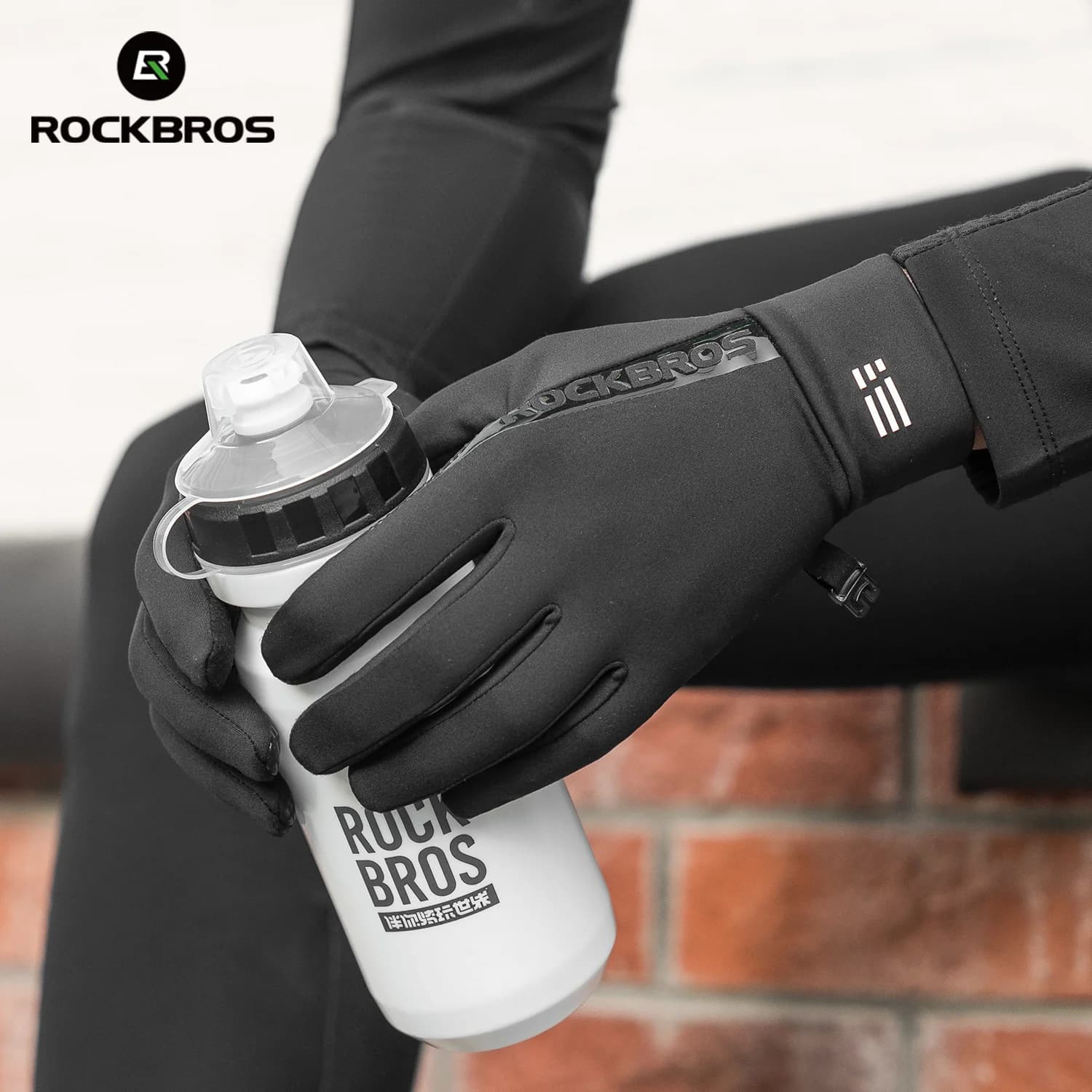 Graphene Warm Windproof Touch Screen Winter Cycling Gloves