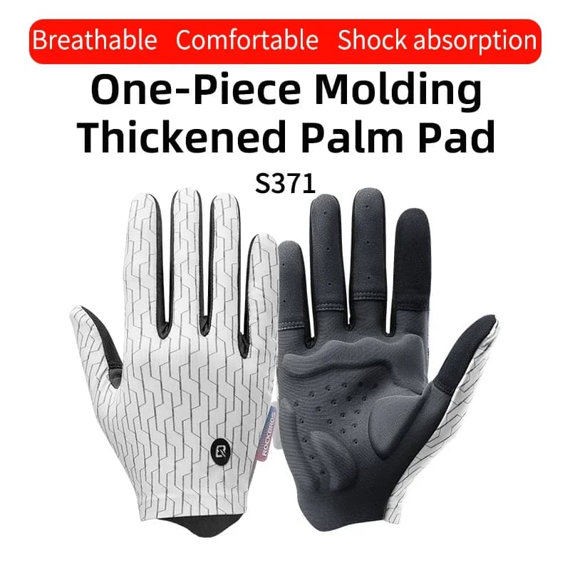 Full Finger Shock Absorbing Touch Screen Cycling Gloves