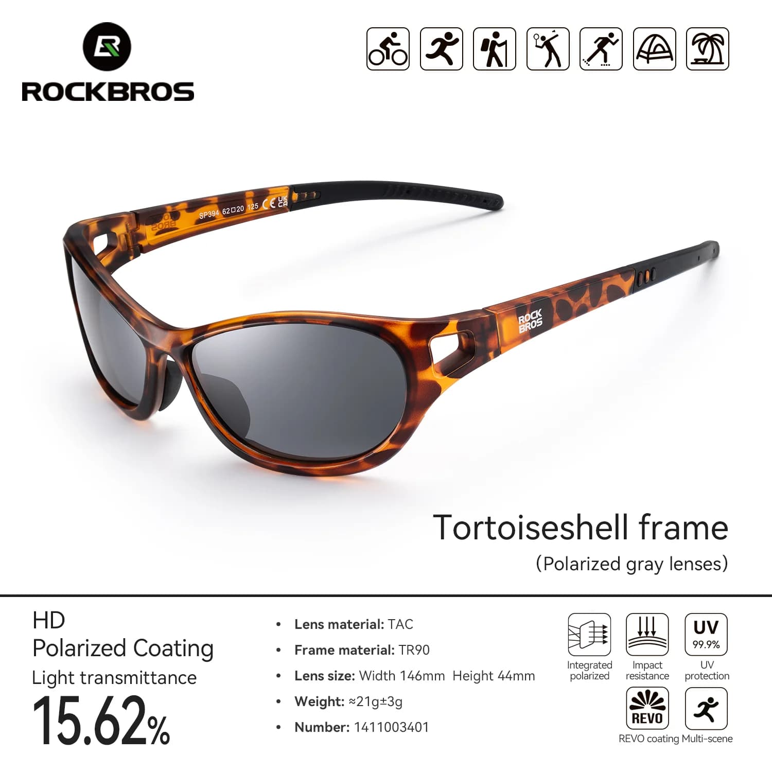 High-Toughness Polarized Sports Sunglasses