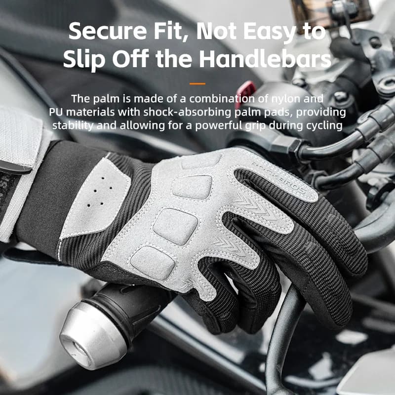 Unisex Breathable Shockproof Full-Finger Touchscreen Gloves