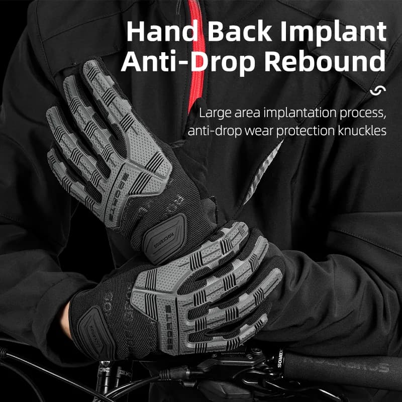 Winter Thickened Pad Full Finger Cycling Gloves