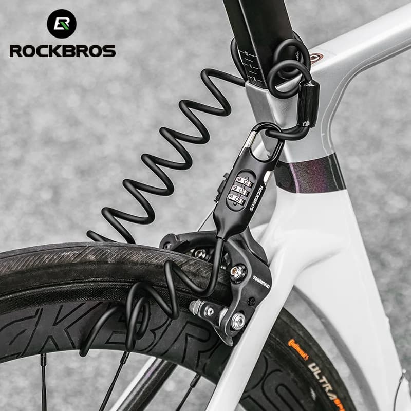 Portable 3-Digit Combination Cable Bike Lock