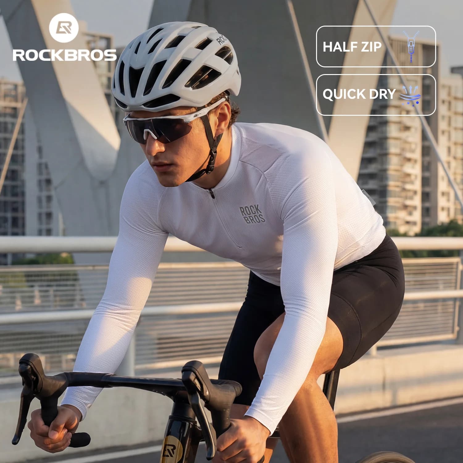 Breathable Quick Dry Long Sleeve Cycling Jersey